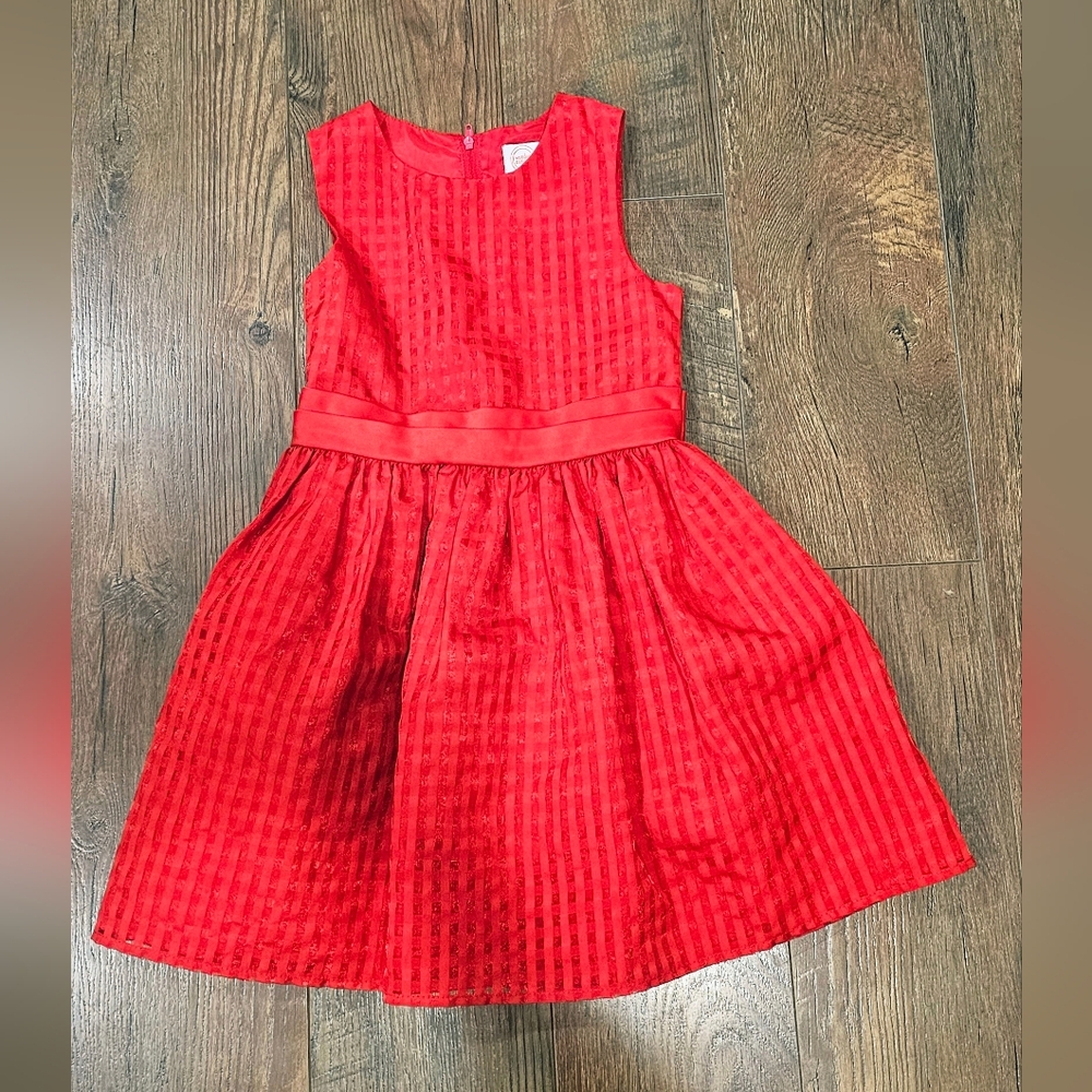 Wonder Nation Pink Pleated A-Line Dress